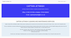 Desktop Screenshot of captainjetwash.co.uk
