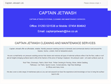 Tablet Screenshot of captainjetwash.co.uk